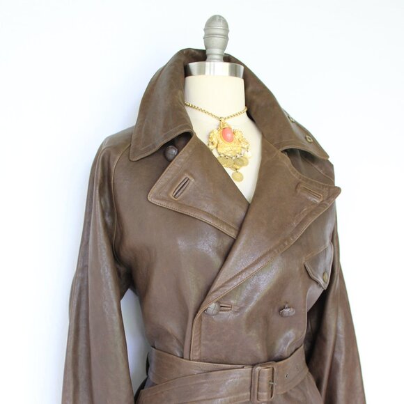 RALPH LAUREN Purple label collection leather military moto Spy Jacket POLO RRL - Picture 5 of 9